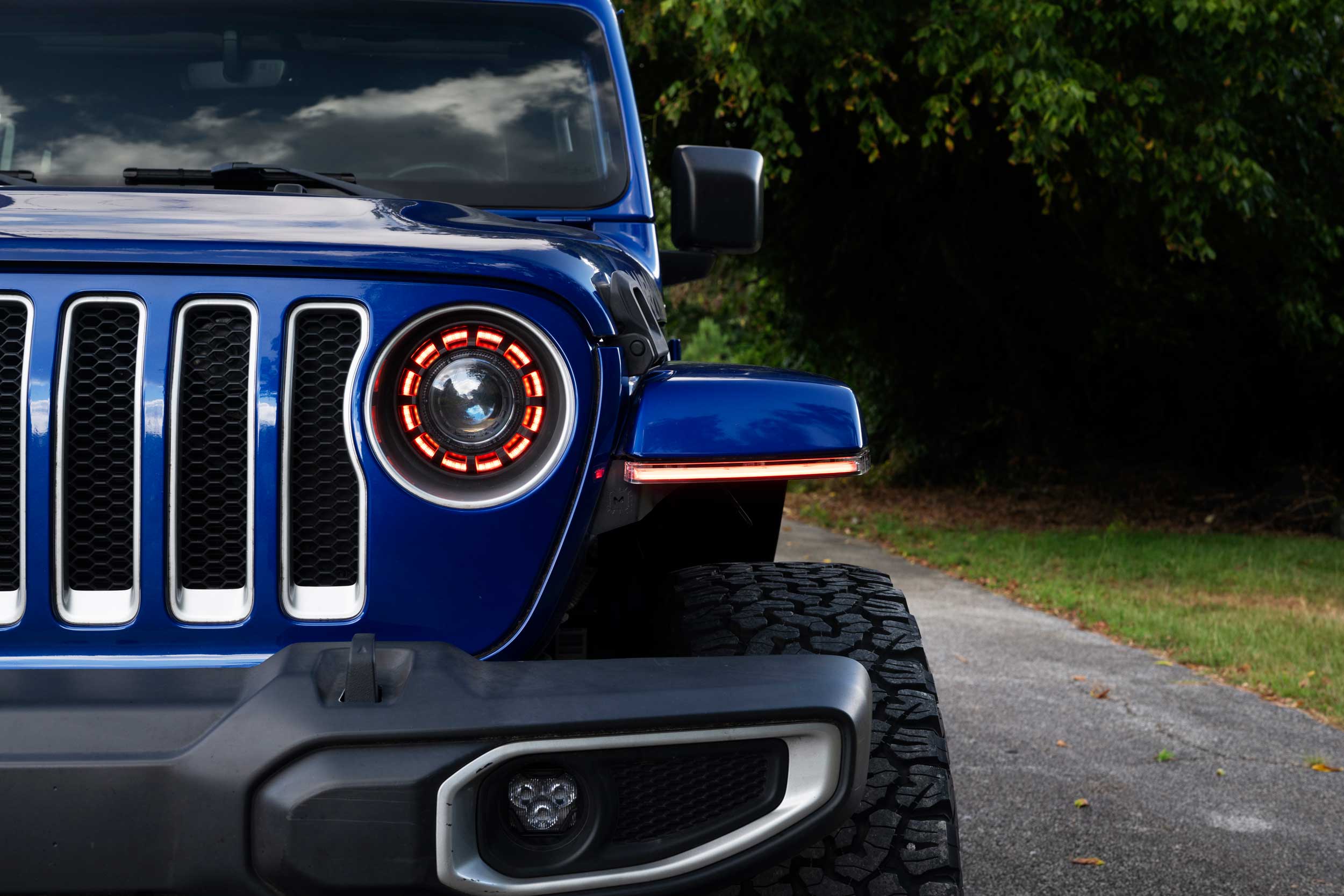 Morimoto XRGB DRLs Fender Flare Chop Kit 2018+ Jeep Wrangler JL